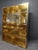 Glass Italian Bar Cabinet in Poplar & Brass by Justfurnituress For Sale - Image 7 of 12