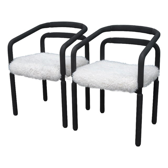 Vintage 80s Postmodern Brian Kane Rubber Chairs for Metropolitan - A Pair For Sale