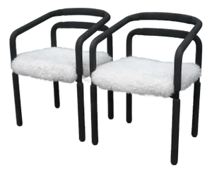 Vintage 80s Postmodern Brian Kane Rubber Chairs for Metropolitan - A Pair