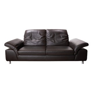 Three-Seater Sofa in Leather from Willi Schillig For Sale