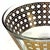 Gold Large Vintage 22k Gold Embellished Glass Canella Ice Bowl by Culver LTD For Sale - Image 8 of 11