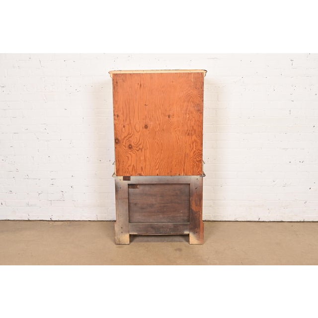 Brown Antique Renaissance Revival Carved Oak Cupboard or Bar Cabinet, Circa 1920s For Sale - Image 8 of 9