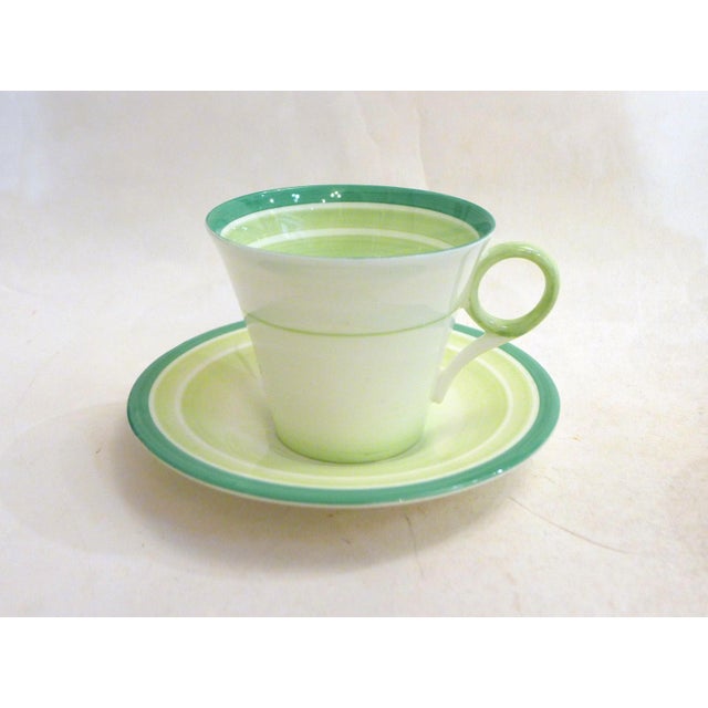 English Art Deco Coffee Service by E. Slater for Shelley Potteries, 1930s, Set of 7 For Sale - Image 4 of 18