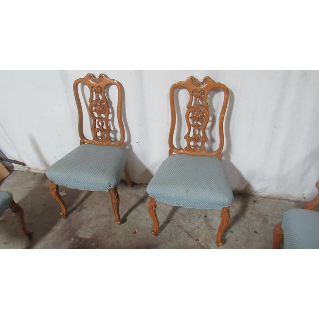 Item: French Chairs Details: Vintage Great Designer Look/Quality Piece French Nice Carvings Beautiful Look Measurements:...