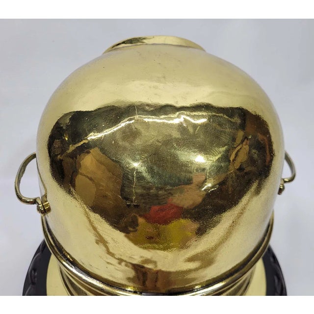 Brass Brass Yacht Binnacle Compass For Sale - Image 8 of 10