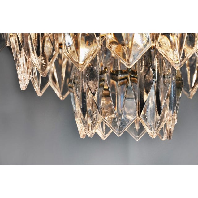 Glass Austrian Chandelier in Cut Glass by J.T Kalmar, 1970 For Sale - Image 7 of 10