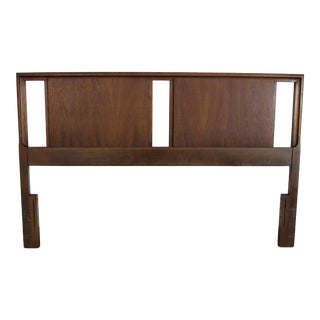 Mid-Century Modern Walnut Queen/ Full Size Headboard For Sale