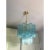 Contemporary Murano Style Glass Turquoise Chandeliers - a Pair For Sale - Image 10 of 12