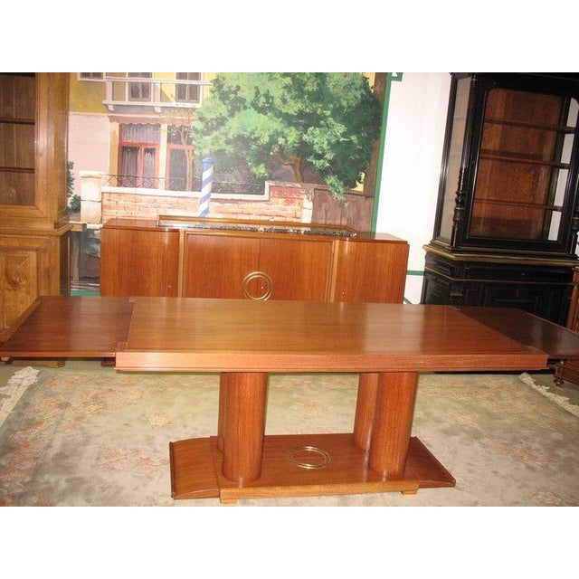 Brown Set of Art Deco Sideboard & Table, 1930s For Sale - Image 8 of 9