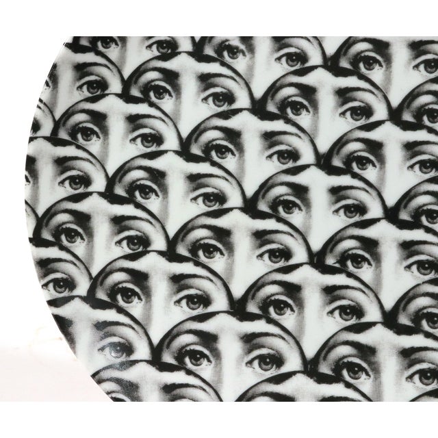 Ceramic Fornasetti Tema E Variazioni No. 224 Lina Cavalieri Porcelain Plate For Sale - Image 7 of 8