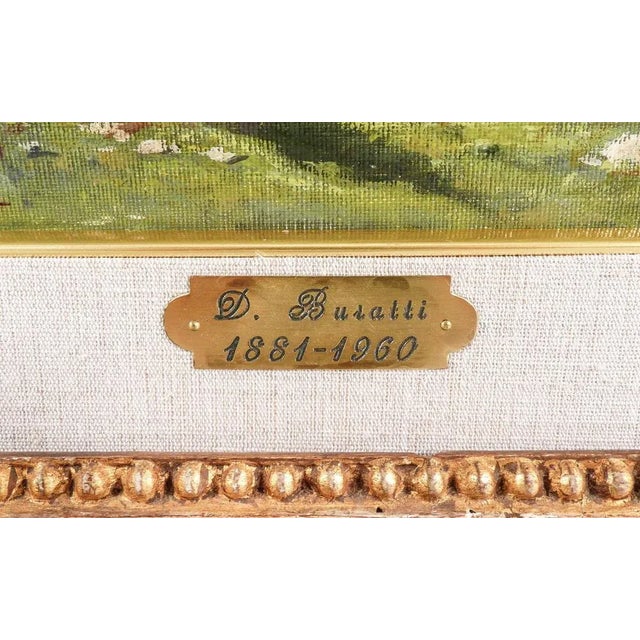 Domenico Buratti, Marmolada, Oil Painting, Framed For Sale - Image 6 of 10