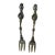Cocktail Forks Art Nouveau Figural Mermaid Forks - Pair For Sale