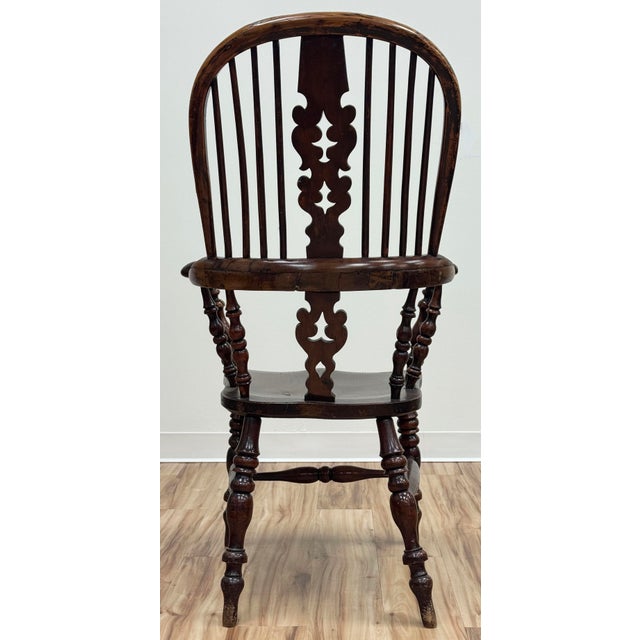 Antique Carved Wood Windsor Chair For Sale In Kansas City - Image 6 of 17