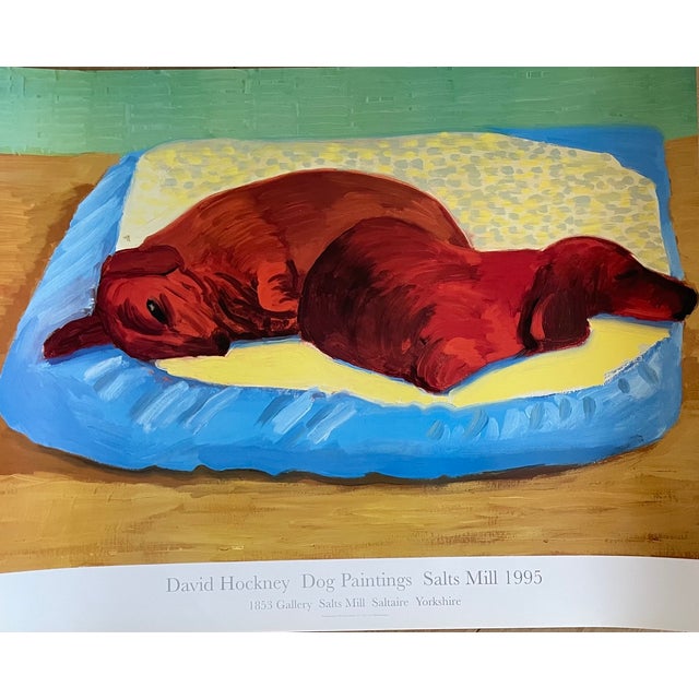 1990s David Hockney, Dog Paintings 43 Salts Mill 1995. 1853 Gallery Salts Mill Saltaire Yorkshire, Copyright David Hockney, Printed in Uk For Sale - Image 5 of 16