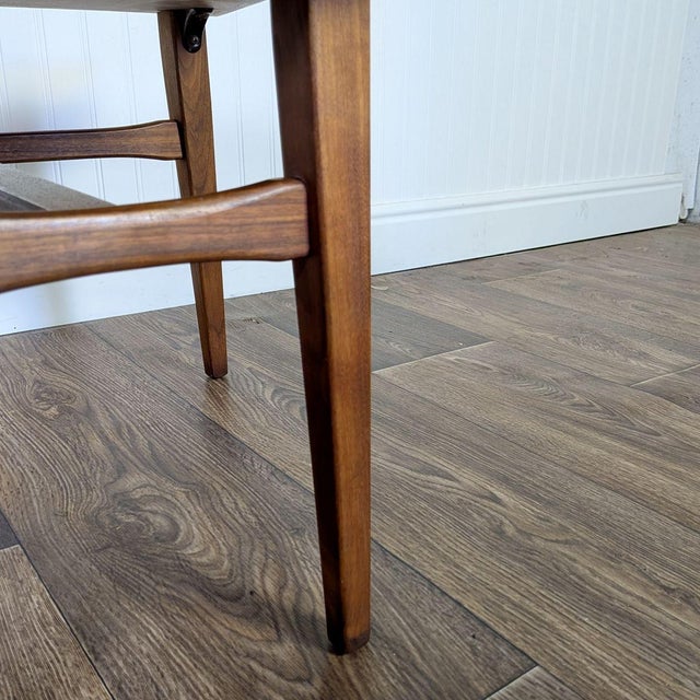 Small Vintage Mid-Century Modern Walnut Low Side Table / Cocktail Table For Sale - Image 9 of 11
