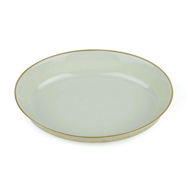 Franciscan China Mid 20th Century Franciscan Renaissance Gold 9" Oval Vegetable Salad Serving Bowl Usa For Sale - Image 4 of 6