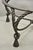 Italian Hollywood Regency Steel Knotted Rope and Tassel Round Glass Coffee Table For Sale - Image 9 of 11