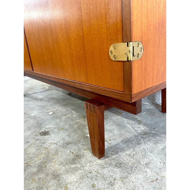 1960s Danish Modern Sideboard or Console by Peter Lovig Nielsen For Sale - Image 5 of 9