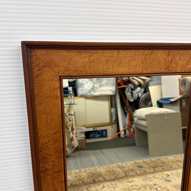 Traditional Two-Tone Wood Frame Wall Mirror For Sale - Image 10 of 12