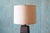 Mid-Century Modern 1960s Gordon and Jane Martz M242 Lamp for Marshall Studios Matte Black Tan Incised 33.75" For Sale - Image 3 of 13