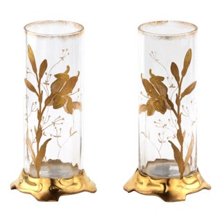Art Nouveau Vases, Set of 2 For Sale