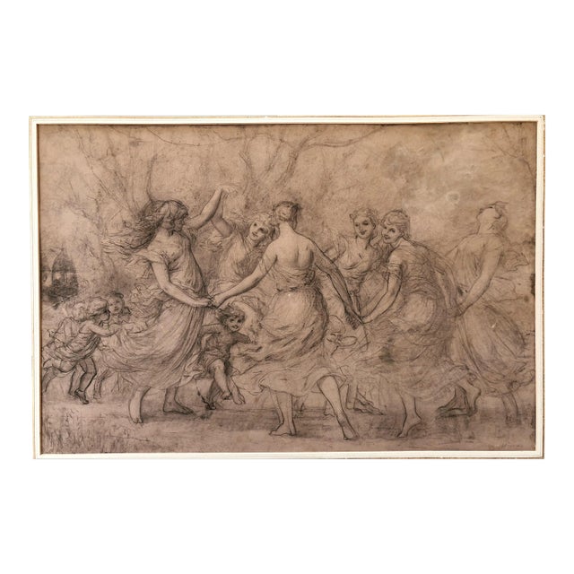 Pierre Picot Signed Pencil Drawing For Sale