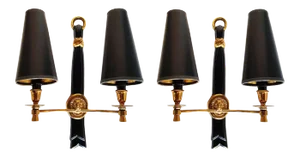 Maison Arlus 2 Arms Bronze Sconces
