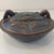1970s Vintage Studio Art Pottery Stoneware Seafoam Blue Dungeness Crab Signed Jeff Tinius Storm Lake Pottery Casserole Covered Dish For Sale - Image 5 of 14
