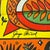 From the designer Georges Briard, a Mid-Century era Rooster tea towel. Silk-screen on linen. Georges Briard created award-...