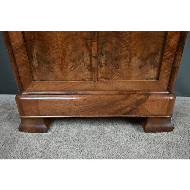 Wood Small Low 19th Century Louis Philippe Walnut Buffet For Sale - Image 7 of 18