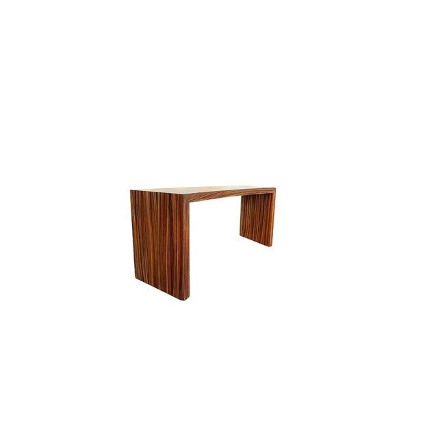 1980s Postmodern Waterfall Desk with Macassar Finish, 1980s For Sale - Image 5 of 13