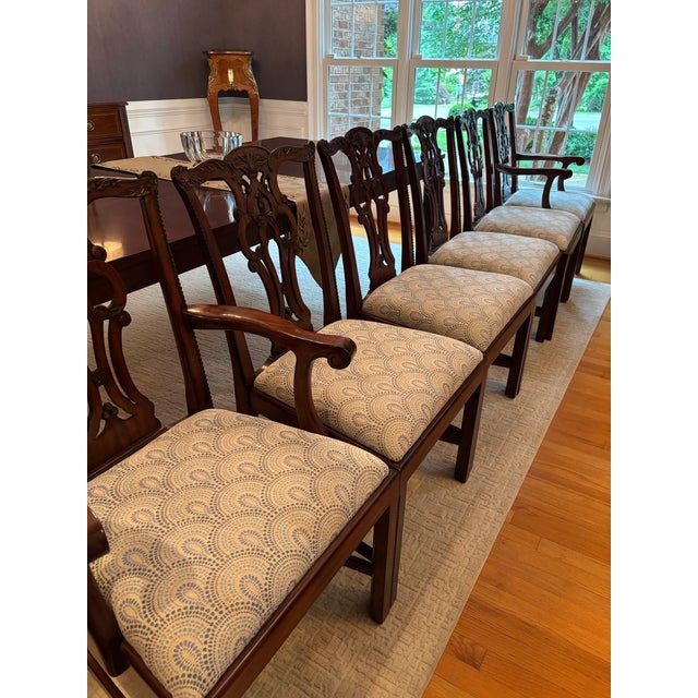 Brand / Maker: Maitland-Smith Styles: Chippendale, 18th-Century Traditional, Georgian Number of Seats: 6 Materials: Solid...