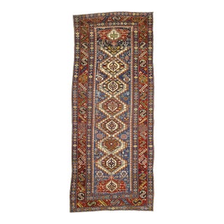 Antique Caucasian Shirvan Rug 3'9" X 8’11” For Sale