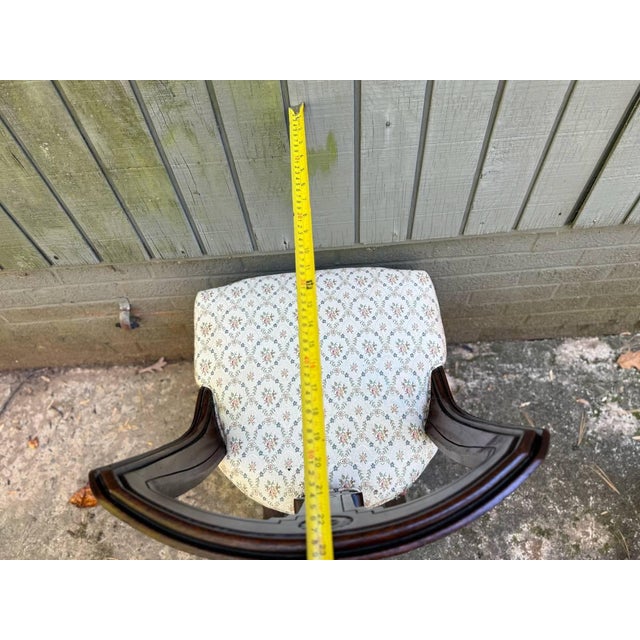 Wood Early 20th Century Victorian Gondola Style Side Chair For Sale - Image 7 of 18