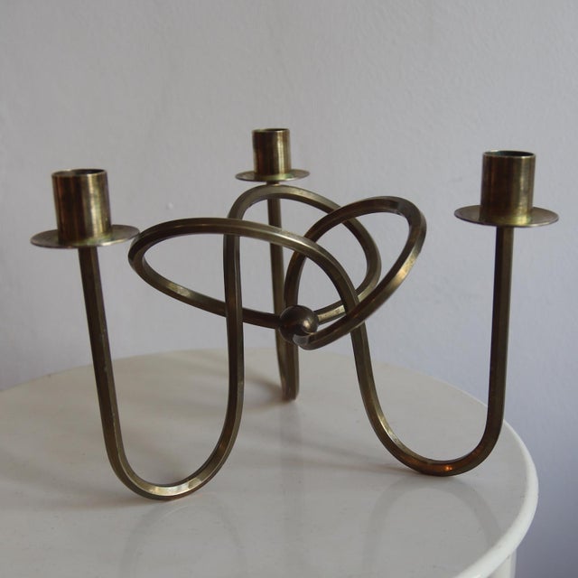 Svenskt Tenn Friendship Knot Candleholder by Josef Frank for Svenskt Tenn, 1930s For Sale - Image 4 of 9