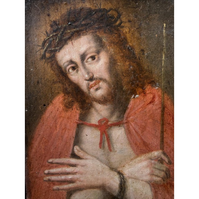 Italian Artist, Ecce Homo, Early 18th Century, Oil on Panel, Framed For Sale - Image 7 of 14