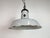Industrial Grey Enamel Factory Pendant Lamp, 1960s For Sale - Image 6 of 17
