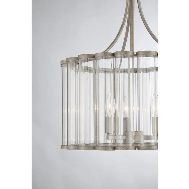 2020s Bridgewater 3-Light Glass Statement Chandelier For Sale - Image 5 of 9