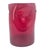Late 20th Century Hand-Blown Ruby Red Pinched Art Glass Vase Modernist 8" For Sale - Image 5 of 9