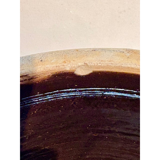 Late 19th Century Early Red Wing Pottery 3 Gallon Stoneware Crock Bee Sting Salt-Glaze Design and Applied Handles For Sale - Image 5 of 14