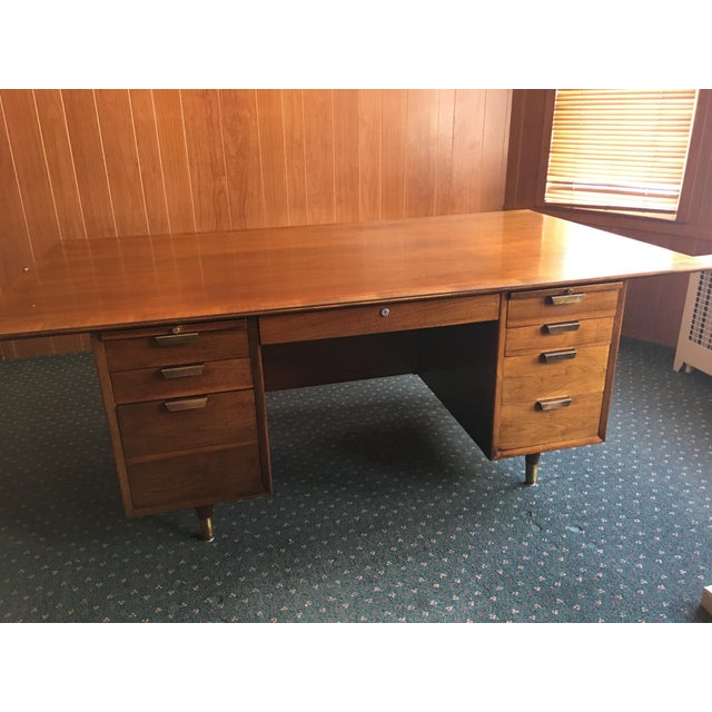 Mid Century Executive Desk by the Standard Furniture Co. Chairish