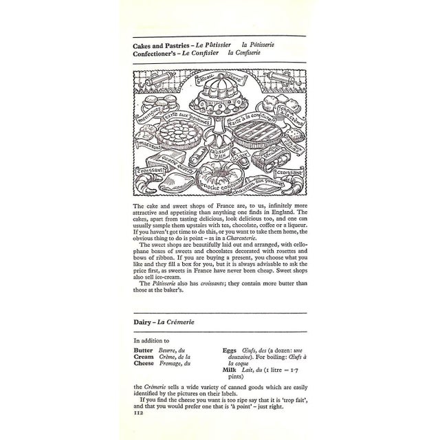 Paper "Eating French Menus and Markets" 1971 Hughes, Spike and Charmian For Sale - Image 7 of 9