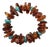 1980s Vintage Boho Chic Baltic Amber & Faux Turquoise Nugget Beaded Bracelet - 7” For Sale