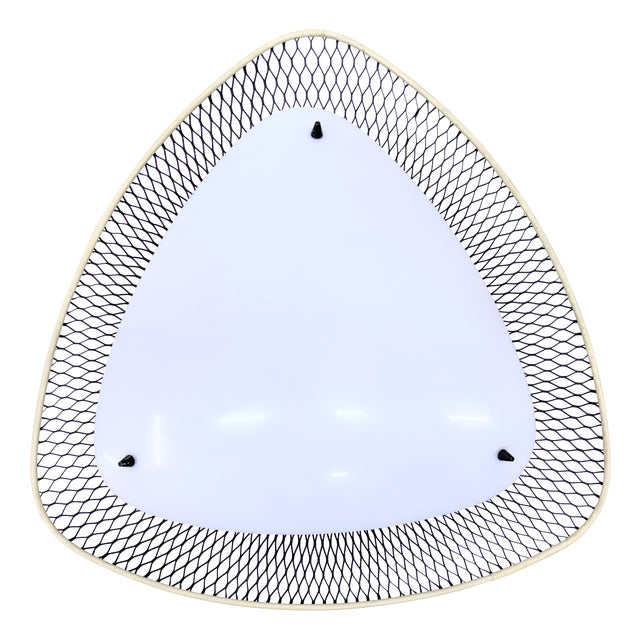 Space Age Triangular Ceiling Lamp, 1950s For Sale