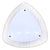 Space Age Triangular Ceiling Lamp, 1950s For Sale