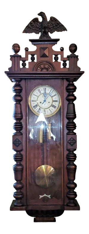 19c Gustav Becker Vienna Wall Clock
