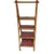 Bamboo and Rattan Folding Four Step Tier MCM Bookcase or Display Shelf For Sale