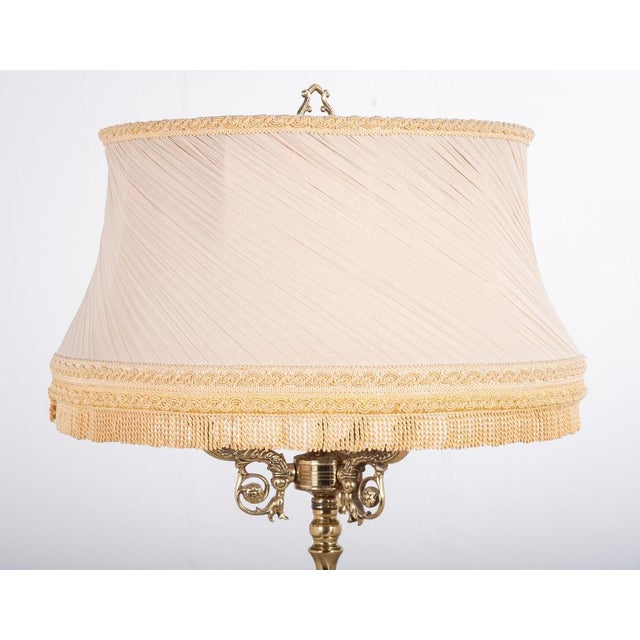 Brown Danish 3-Arm Floor Lamp in Rosewood and Brass, 1960s For Sale - Image 8 of 12