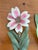 French Country Vintage Painted Tole Flower Wall Hooks, a Pair For Sale - Image 3 of 7