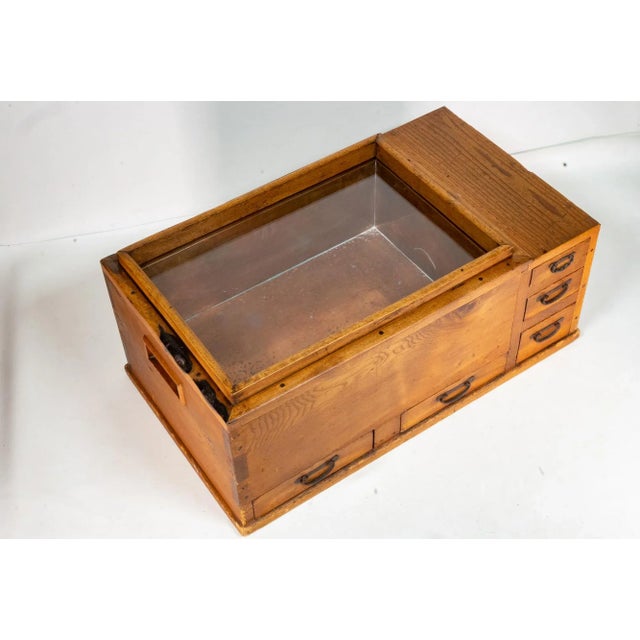 Brown Late 19th Century Antique Japanese Keyaki 'Elm' Hibachi Table For Sale - Image 8 of 13